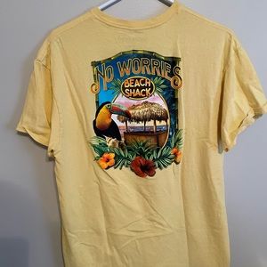 No worries beach shack graphic tee